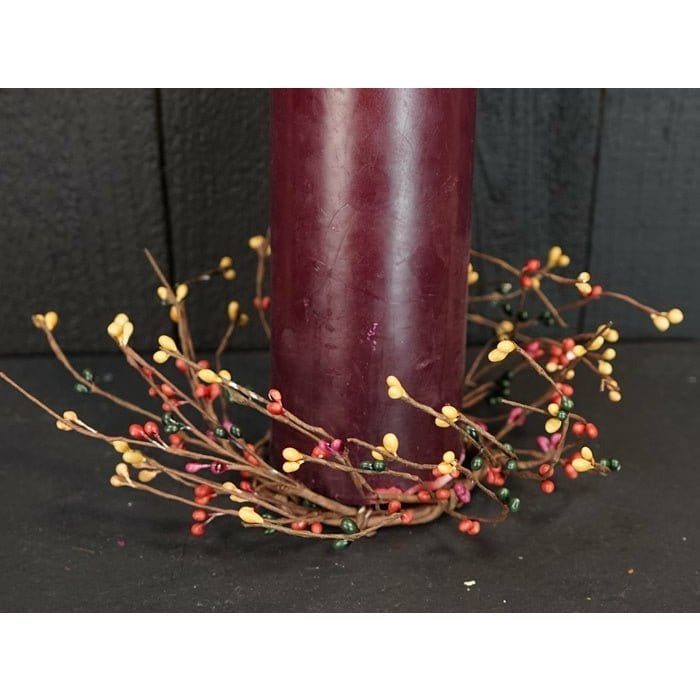 Pip Berry - Harvest Mix Candle Ring / Wreath 3.5" Inner Diameter-Impressive Enterprises-The Village Merchant