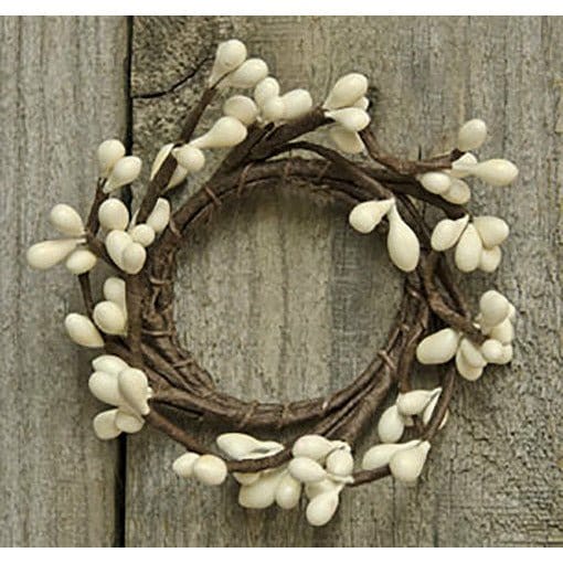 Pip Berry - Ivory Candle / Napkin Ring 1.5" Inner Diameter-Craft Wholesalers-The Village Merchant