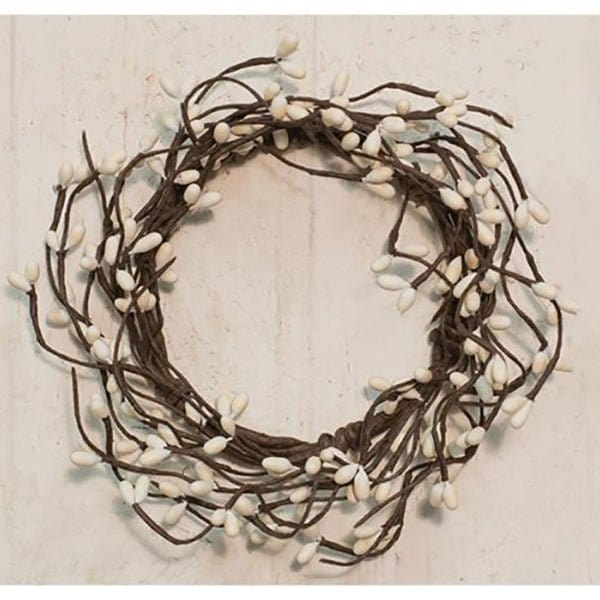 Pip Berry - Ivory Candle Ring / Wreath 3.5" Inner Diameter-Craft Wholesalers-The Village Merchant
