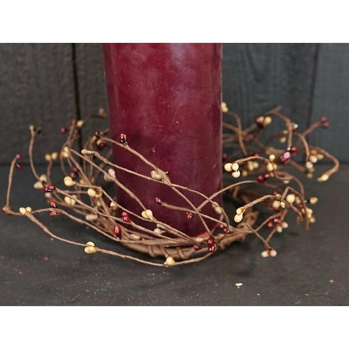 Pip Berry - Pecan Pie Candle Ring / Wreath 3.5" Inner Diameter-Impressive Enterprises-The Village Merchant