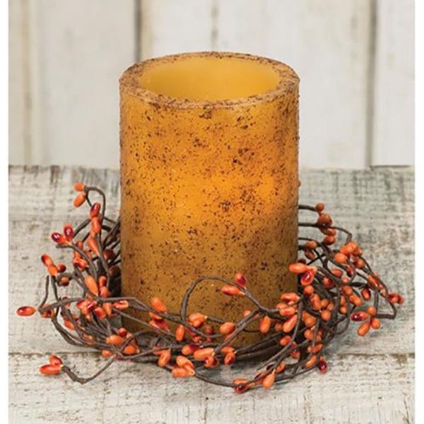 Pip Berry - Pumpkin Candle Ring / Wreath 3.5" Inner Diameter-Craft Wholesalers-The Village Merchant