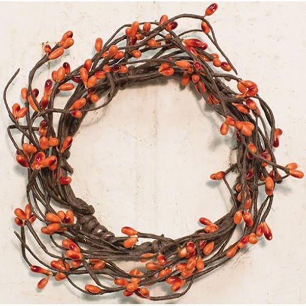 Pip Berry - Pumpkin Candle Ring / Wreath 3.5&quot; Inner Diameter-Craft Wholesalers-The Village Merchant