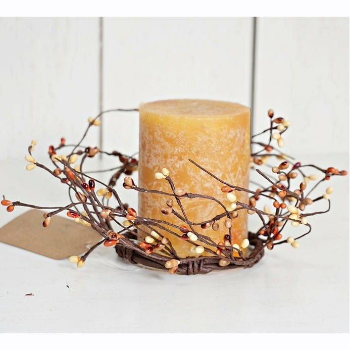 Pip Berry - Pumpkin Spice Candle Ring / Wreath 3.5" Inner Diameter-Impressive Enterprises-The Village Merchant