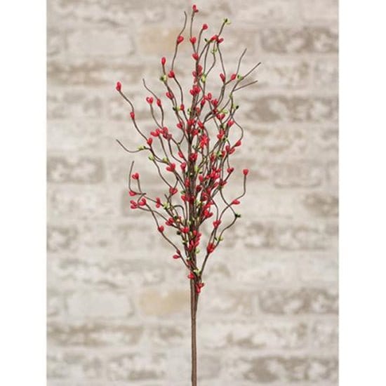 Pip Berry - Red &amp; Green Pick / Spray 20&quot; High-Craft Wholesalers-The Village Merchant