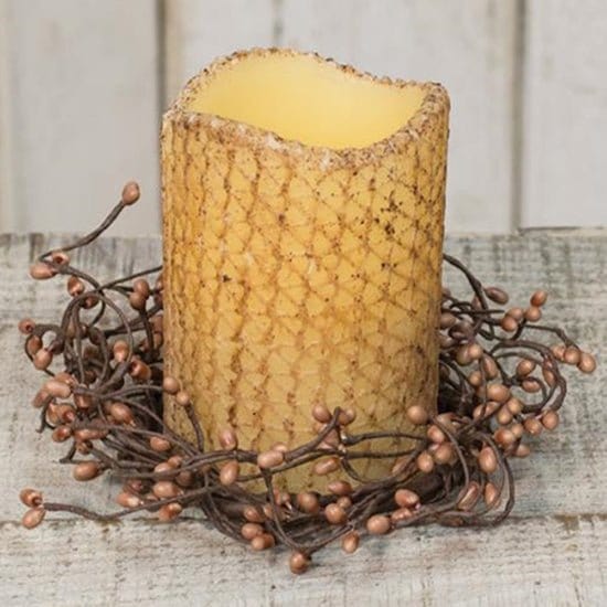 Pip Berry - Teastain Candle Ring / Wreath 3.5" Inner Diameter-Craft Wholesalers-The Village Merchant