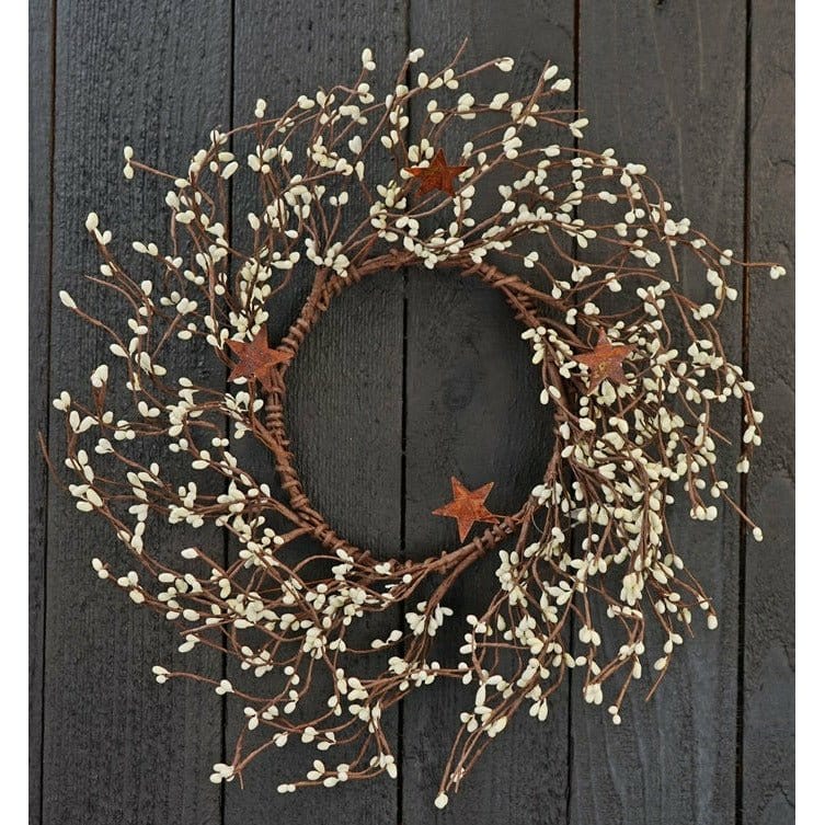 Pip Berry - Vanilla / Ivory Wreath 6" Inside / 14" Outside Diameter-Impressive Enterprises-The Village Merchant