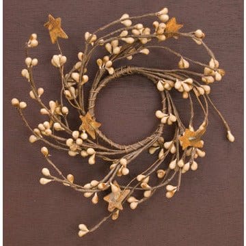 Pip Berry With Stars - Teastain Candle / Napkin Ring 2" Inner Diameter-Craft Wholesalers-The Village Merchant