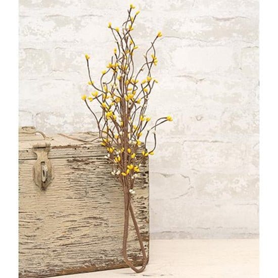 Pip Berry - Yellow / Cream Pick / Spray 20" High-Craft Wholesalers-The Village Merchant
