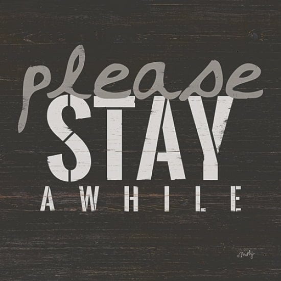 Penny Lane Publishing Please Stay Awhile By Misty Michelle Art Print - 12 X 12