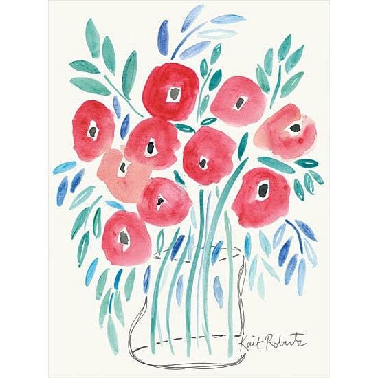 Penny Lane Publishing Poppin' Poppies By Kait Roberts Art Print - 12 X 16