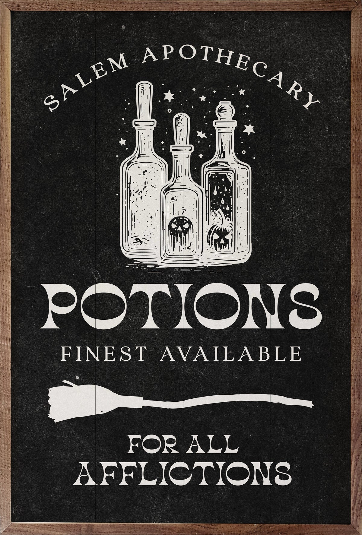 Kendrick Home Walnut Frames 5x8 Potions Finest Available Black