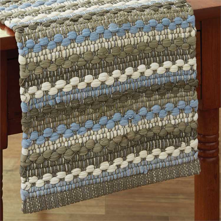 Prairie Wood Chindi Table Runner 54&quot; Long-Park Designs-The Village Merchant