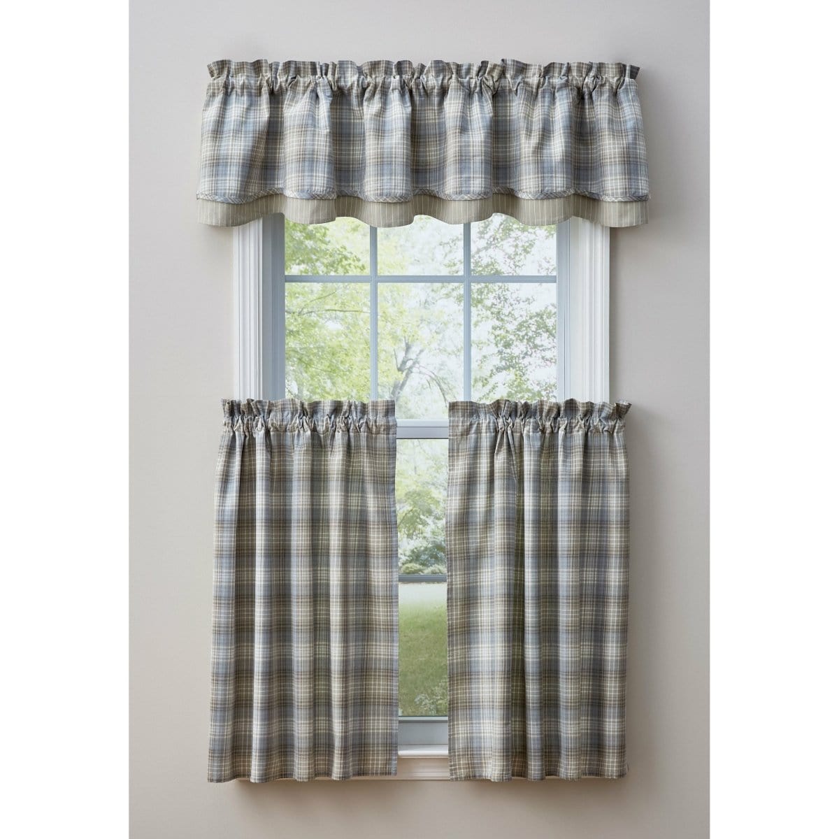 Prairie Wood Layered Valance Lined-Park Designs-The Village Merchant