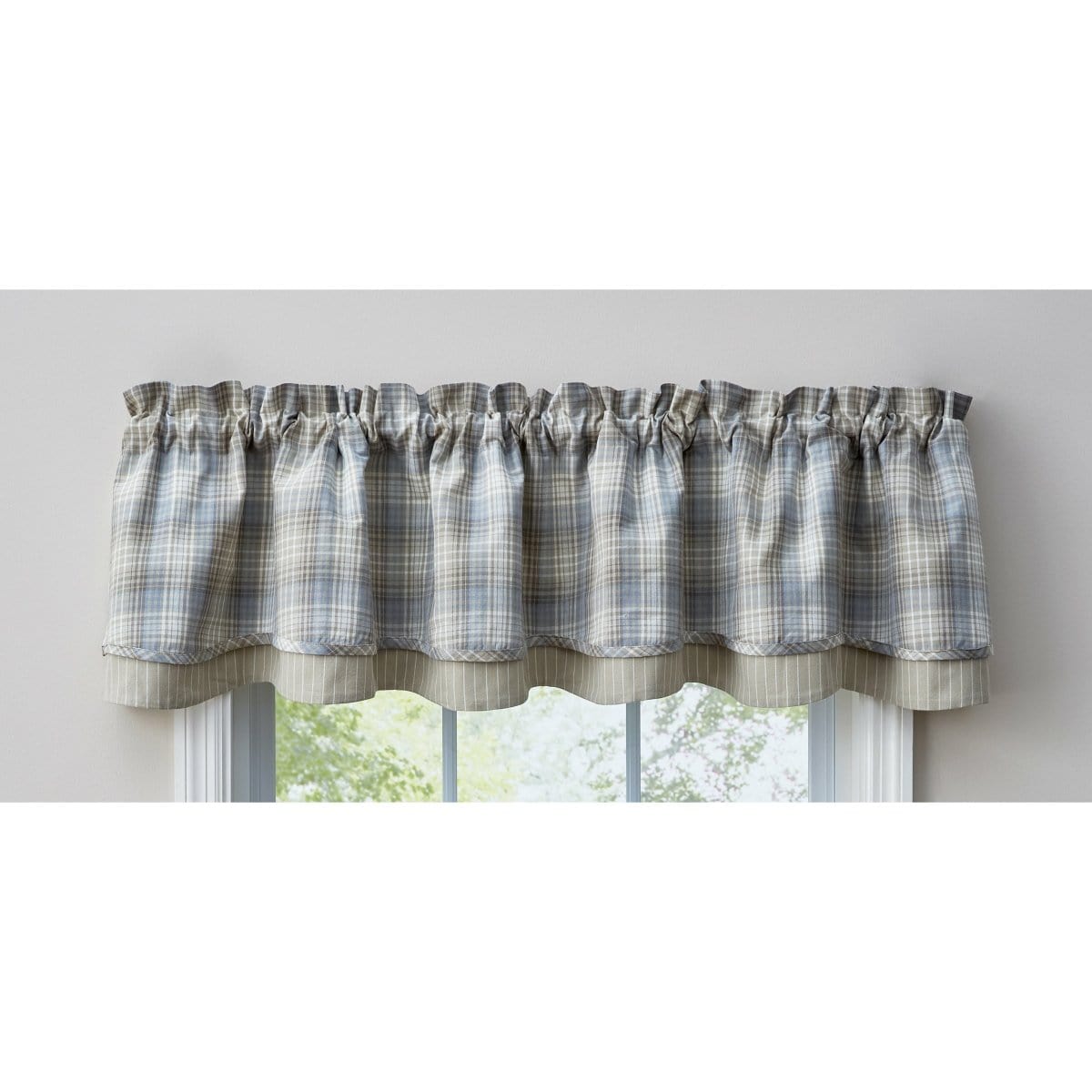 Prairie Wood Layered Valance Lined-Park Designs-The Village Merchant