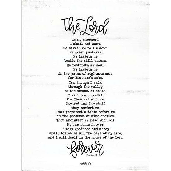 Psalm 23 By Imperfect Dust Art Print - 12 X 16-Penny Lane Publishing-The Village Merchant