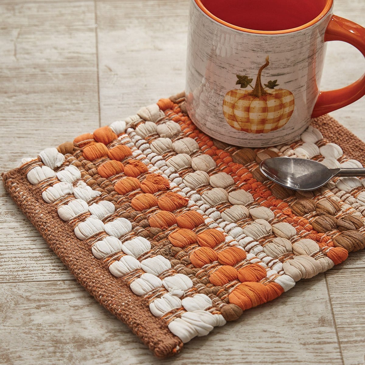 Pumpkin Seed Chindi Trivet-Park Designs-The Village Merchant