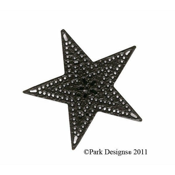 Punched Tin Star In Black Napkin Ring-Park Designs-The Village Merchant