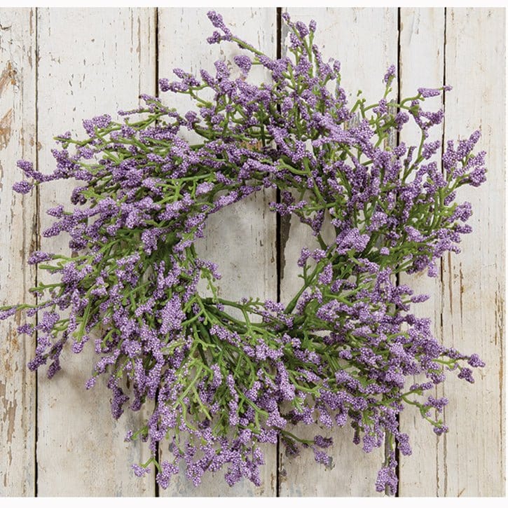 Purple Array Astilbe Candle Ring / Wreath 3&quot; Inner Diameter-Craft Wholesalers-The Village Merchant