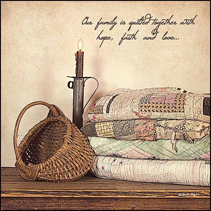 Penny Lane Publishing Quilted Together By Susie Boyer Art Print - 18 X 18