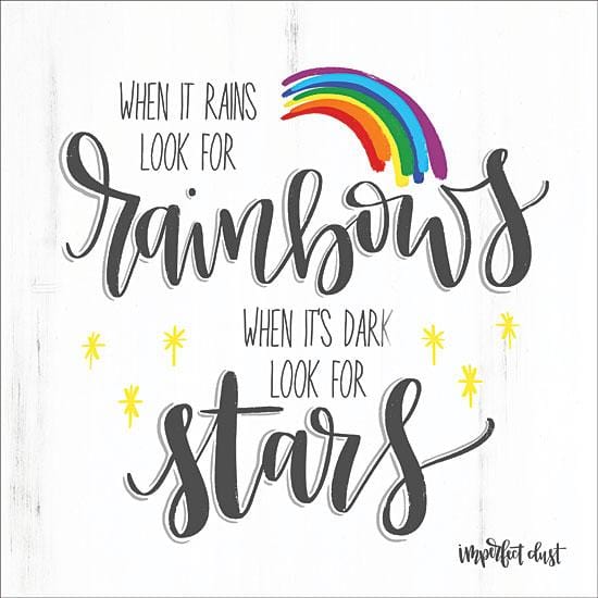 Penny Lane Publishing Rainbows And Stars By Imperfect Dust Art Print - 12 X 12