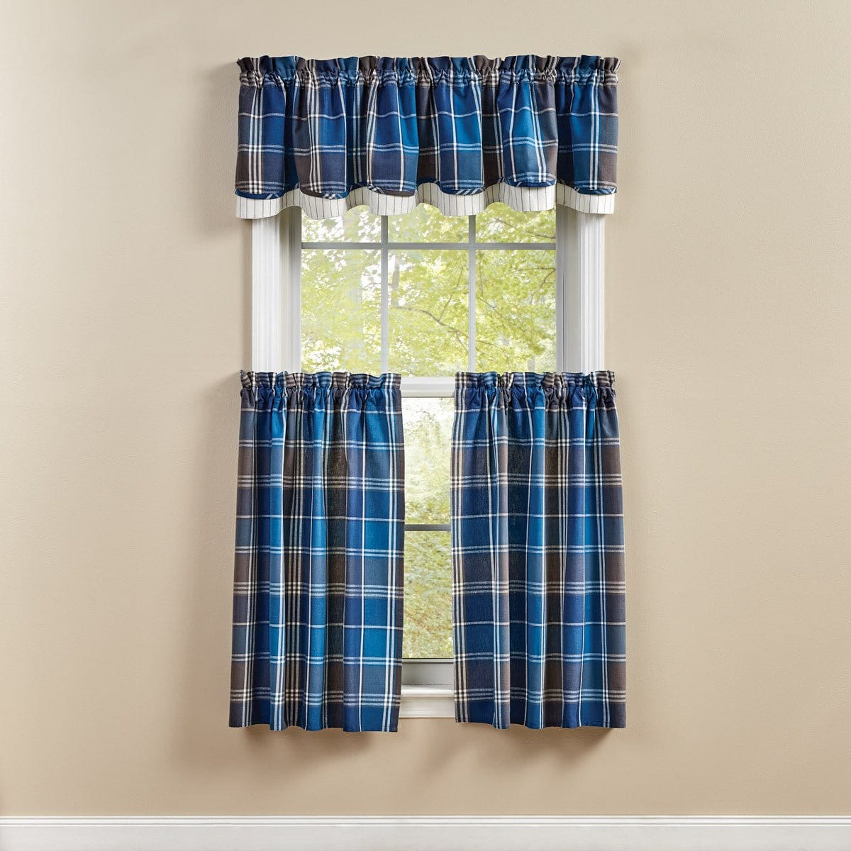 Rainy Lake Layered Valance Lined-Park Designs-The Village Merchant