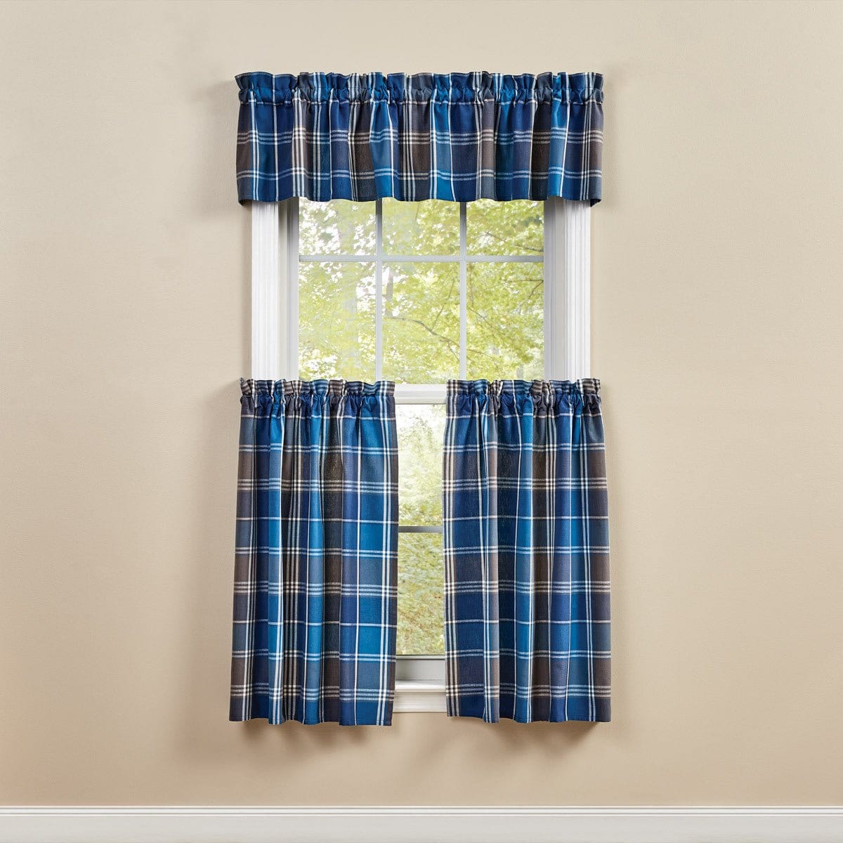 Rainy Lake Plaid Valance Unlined-Park Designs-The Village Merchant