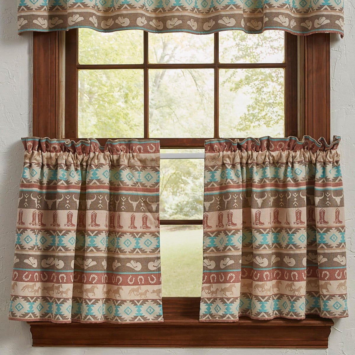 Ranch Jacquard Tier Pair 24" Long Unlined-Park Designs-The Village Merchant