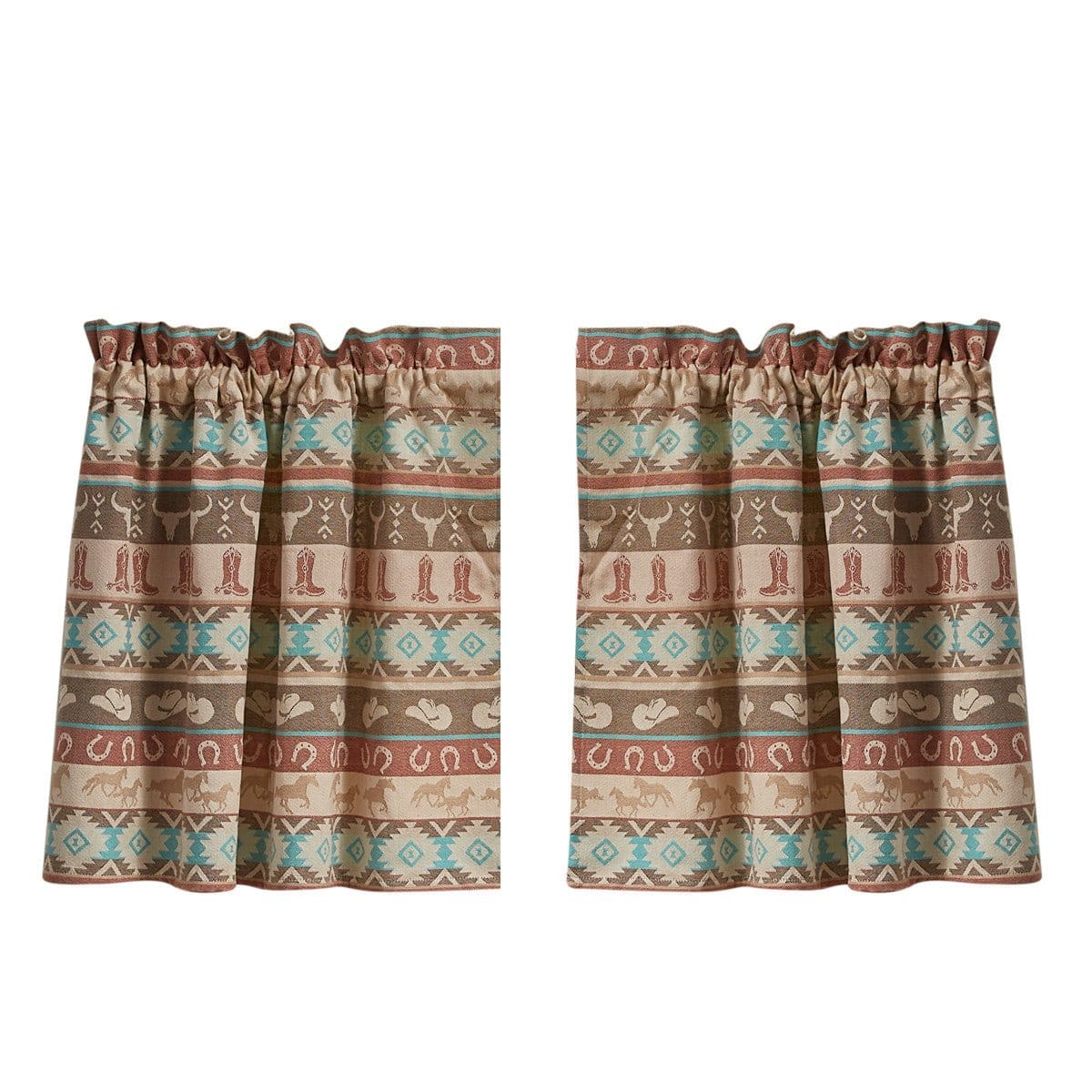 Ranch Jacquard Tier Pair 24" Long Unlined-Park Designs-The Village Merchant