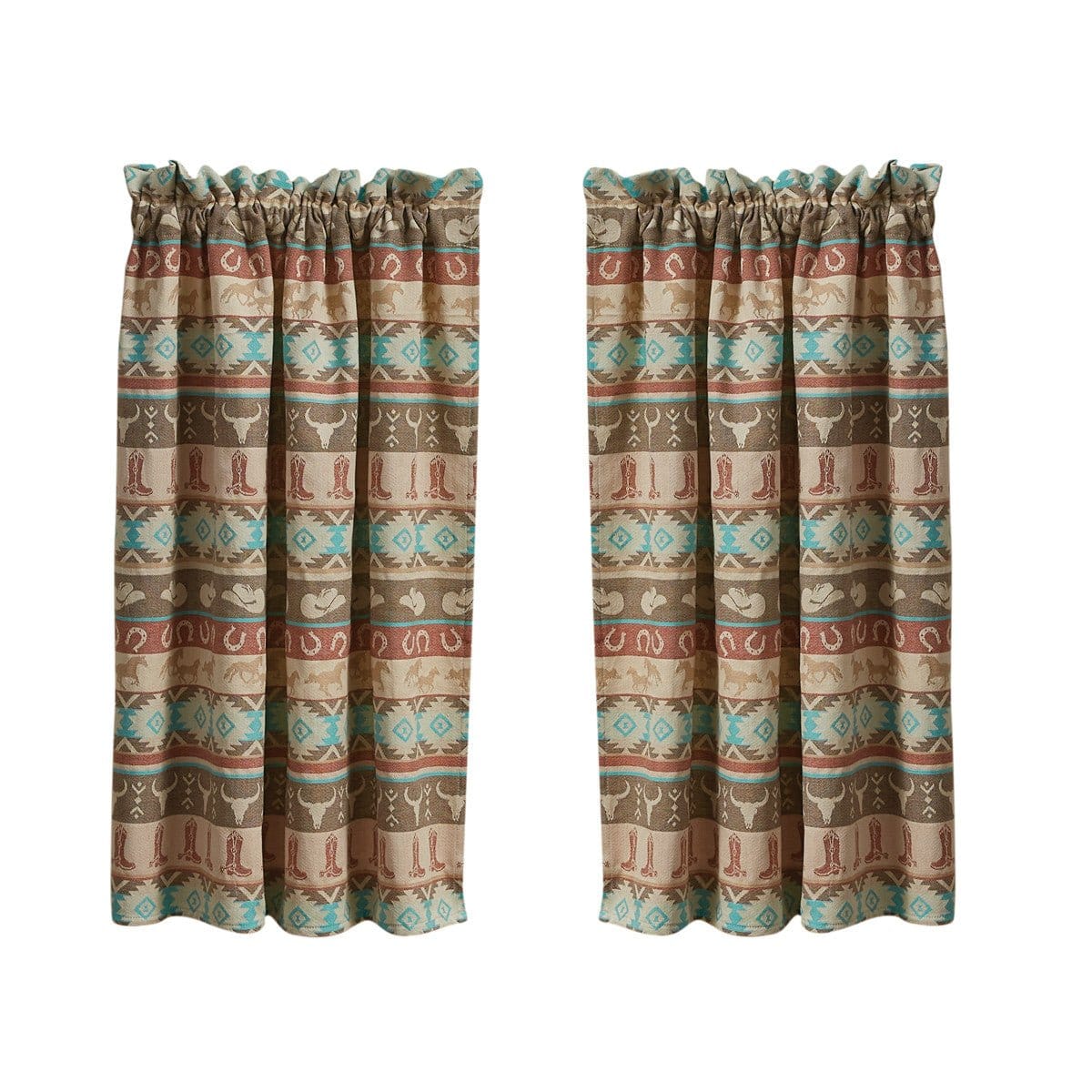 Ranch Jacquard Tier Pair 36" Long Unlined-Park Designs-The Village Merchant