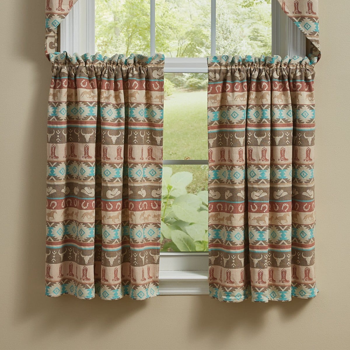 Ranch Jacquard Tier Pair 36" Long Unlined-Park Designs-The Village Merchant
