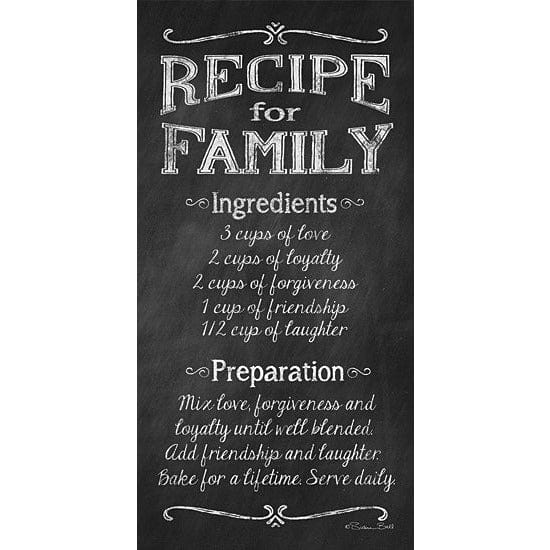 Recipe For Family By Susan Ball Art Print - 9 X 18-Penny Lane Publishing-The Village Merchant