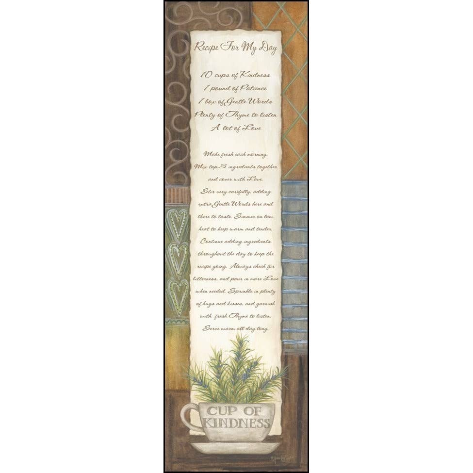 Recipe For My Day By Annie La Point Art Print - 6 X 24-Penny Lane Publishing-The Village Merchant