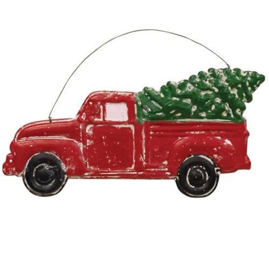 Red Metal Truck Hanger-Craft Wholesalers-The Village Merchant