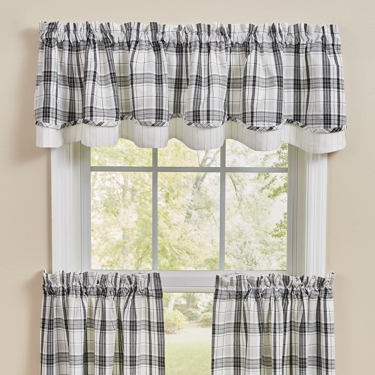 Refined Rustic Layered Valance Lined-Park Designs-The Village Merchant