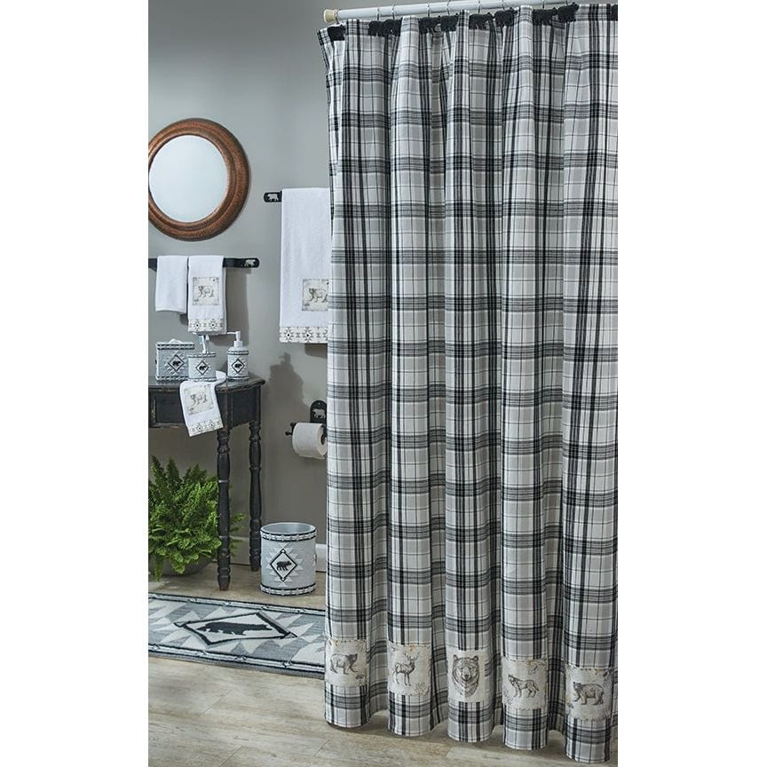 Refined Rustic Patch Shower Curtain-Park Designs-The Village Merchant