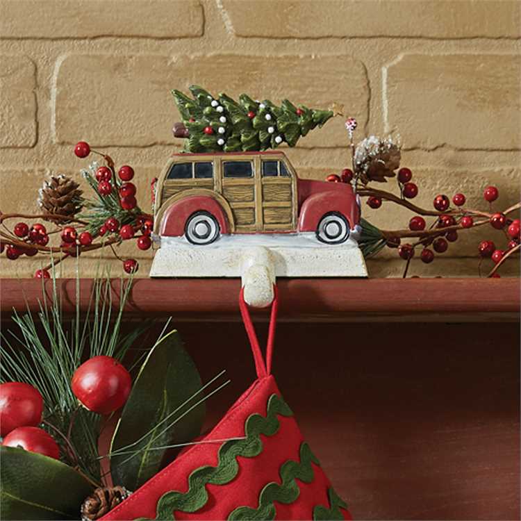 Resin Red Woody Stocking Holder-Park Designs-The Village Merchant