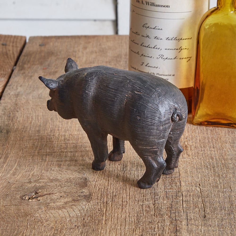 Resin Rustic Pig Figurine