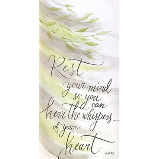 Penny Lane Publishing Rest Your Mind By Cindy Jacobs Art Print - 9 X 18