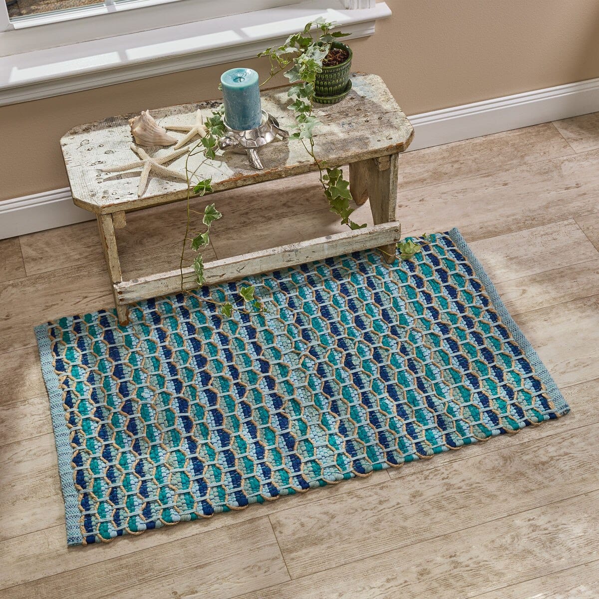 Park Designs Woven Rugs Ripples Chindi Rug 24" x 38" Rectangle