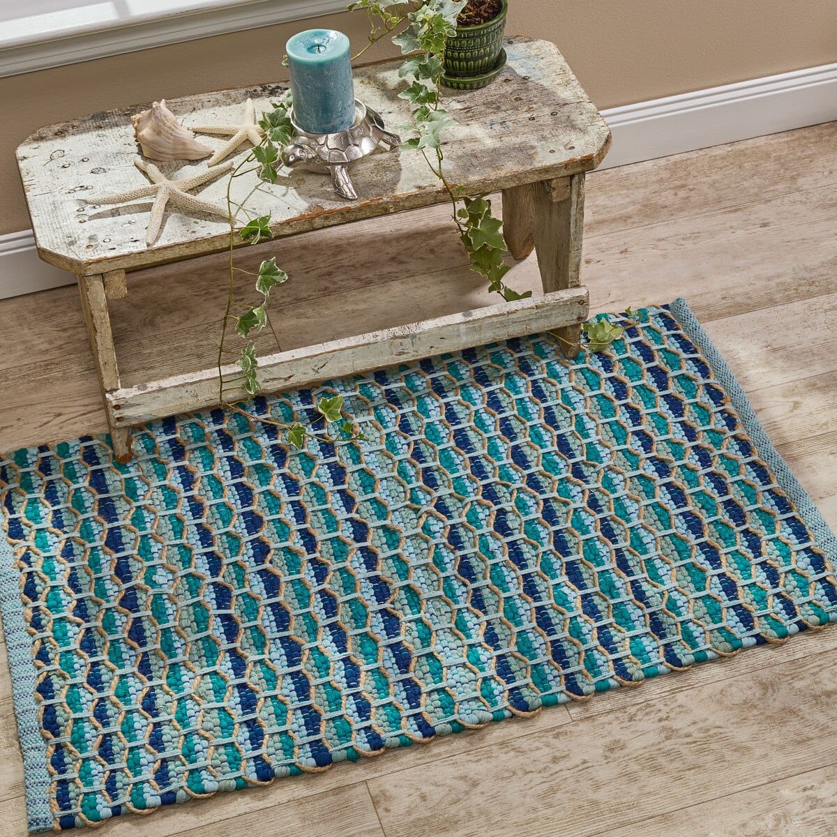 Park Designs Woven Rugs Ripples Chindi Rug 24" x 38" Rectangle