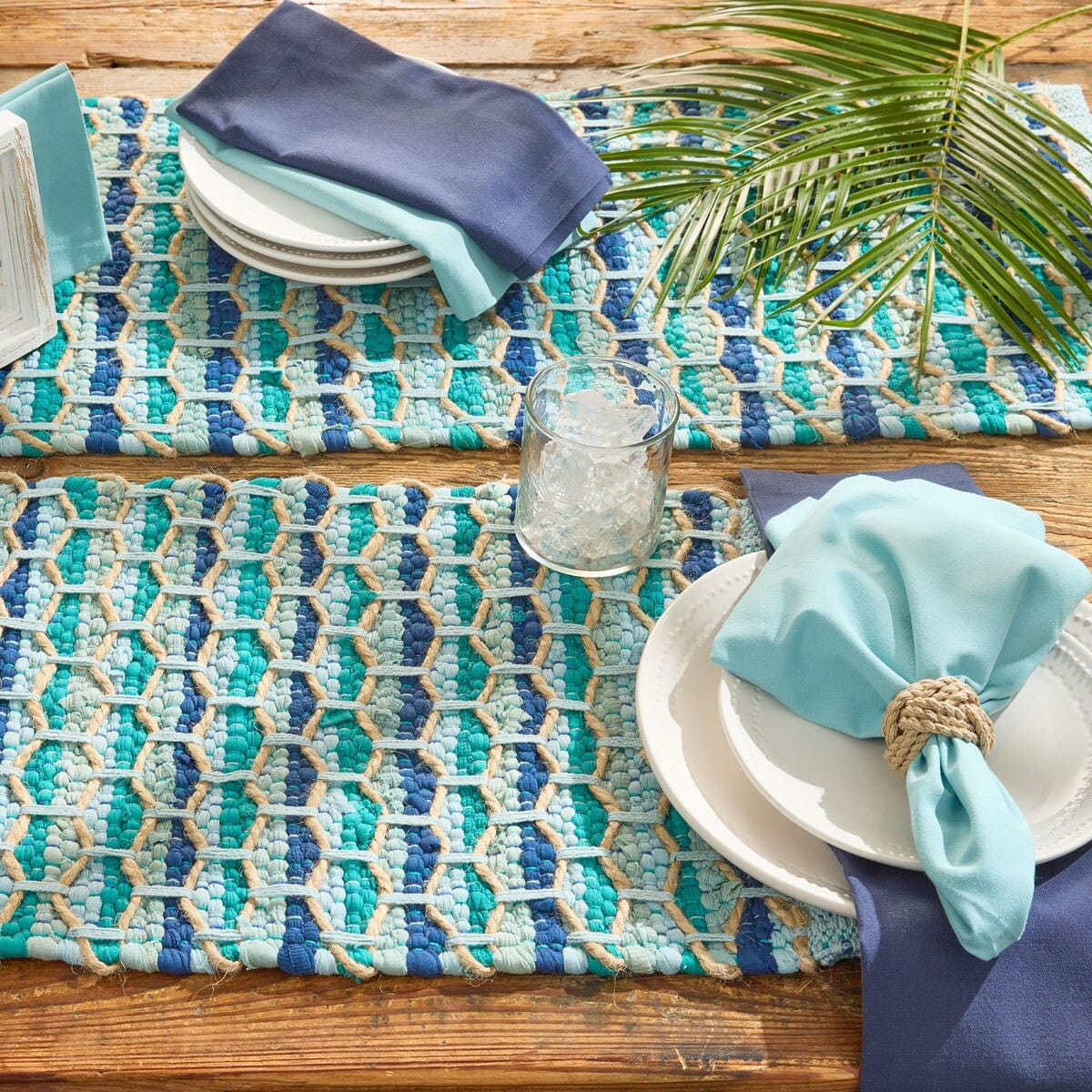 Park Designs Table Runners Ripples Chindi Table Runner 36" Long