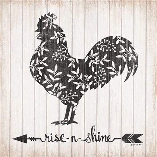 Penny Lane Publishing Rise N Shine Rooster By Annie La Point Art Print - 12 X 12