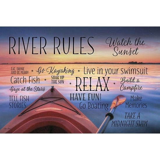 River Rules By Lori Deiter Art Print - 12 X 18-Penny Lane Publishing-The Village Merchant