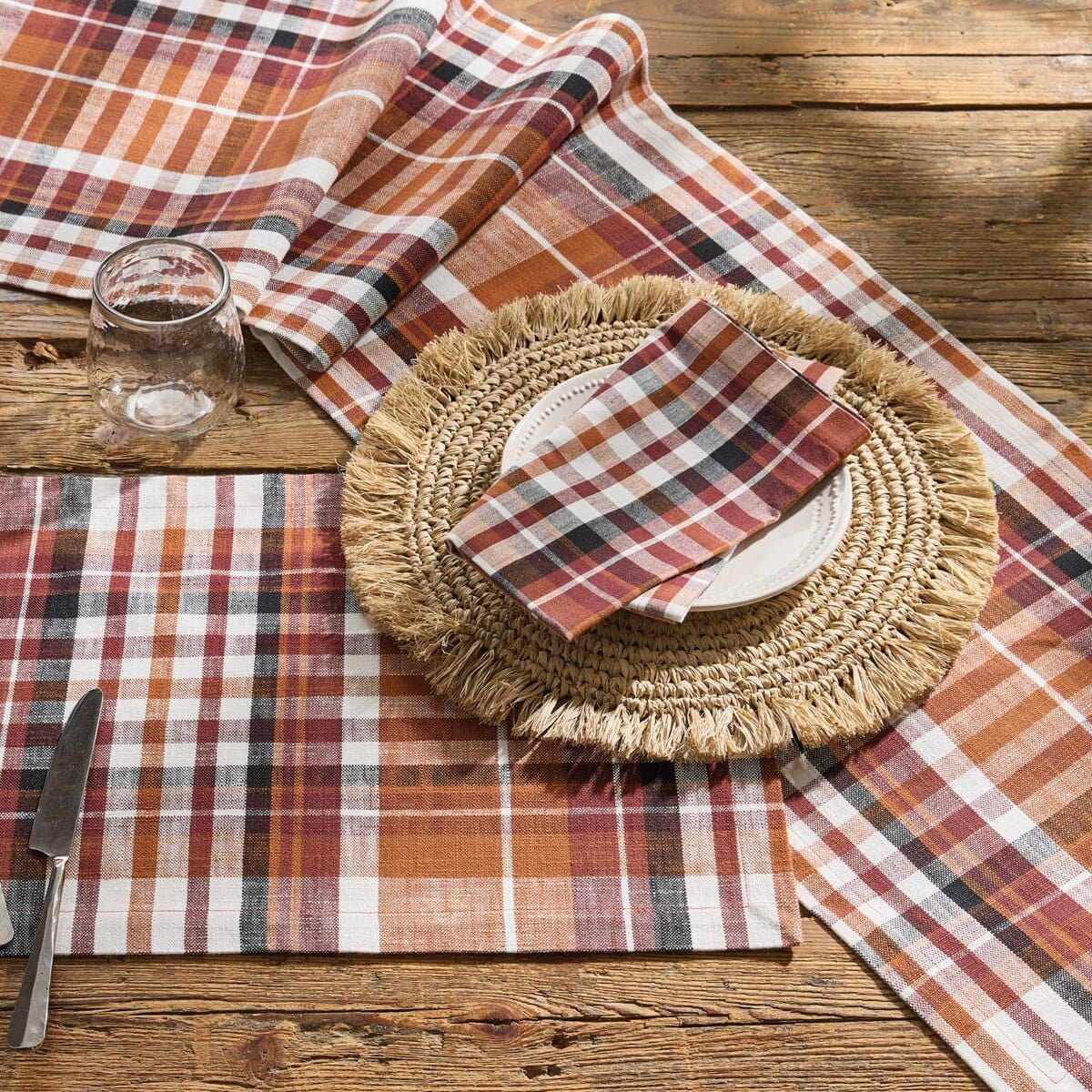 Russett Plaid Napkin Set of 2