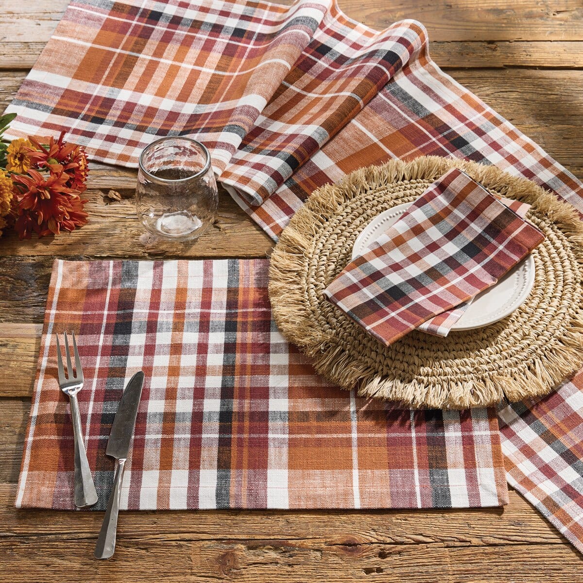 Russett Plaid Placemat Set of 2