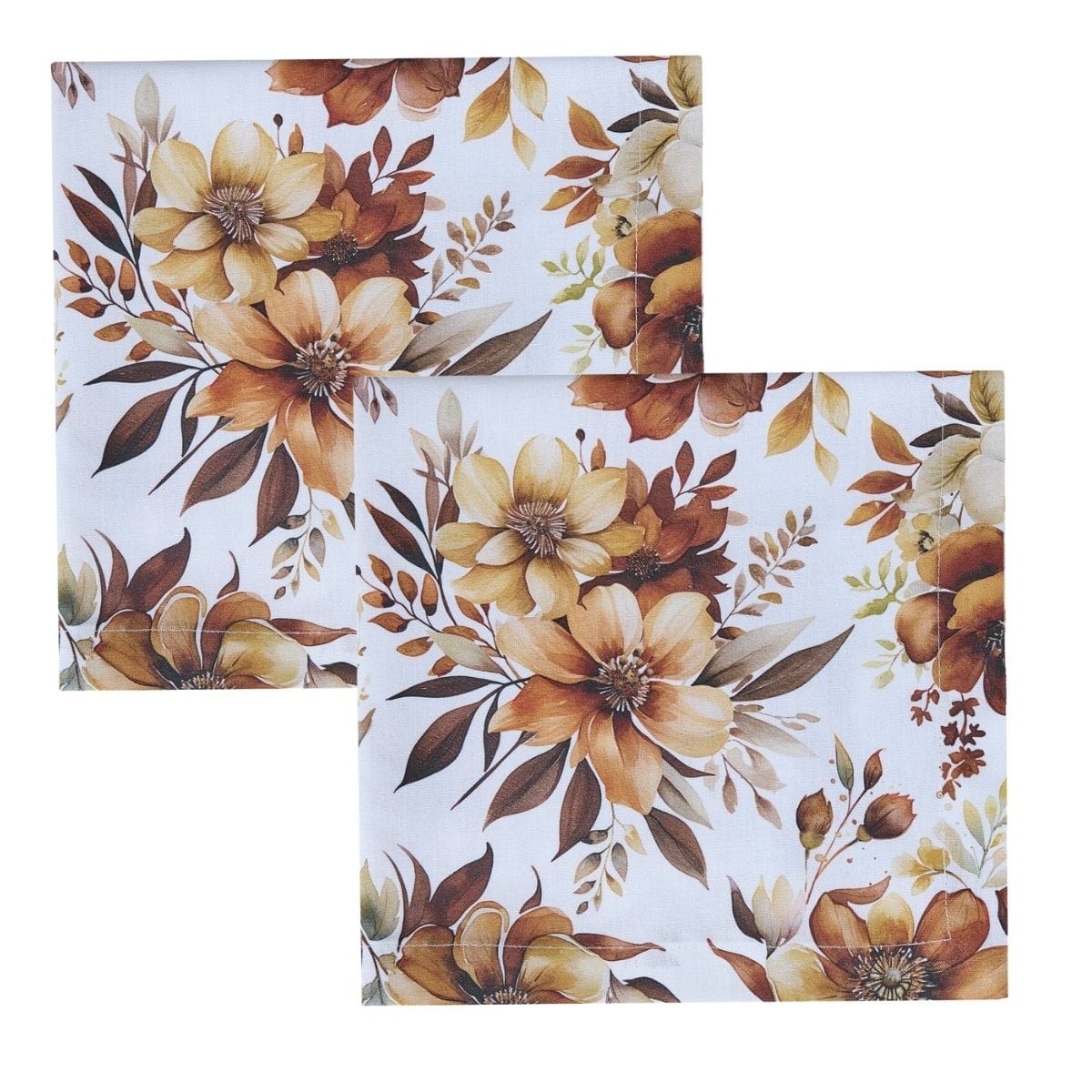 Rustic Blooms Printed Napkin Set of 2