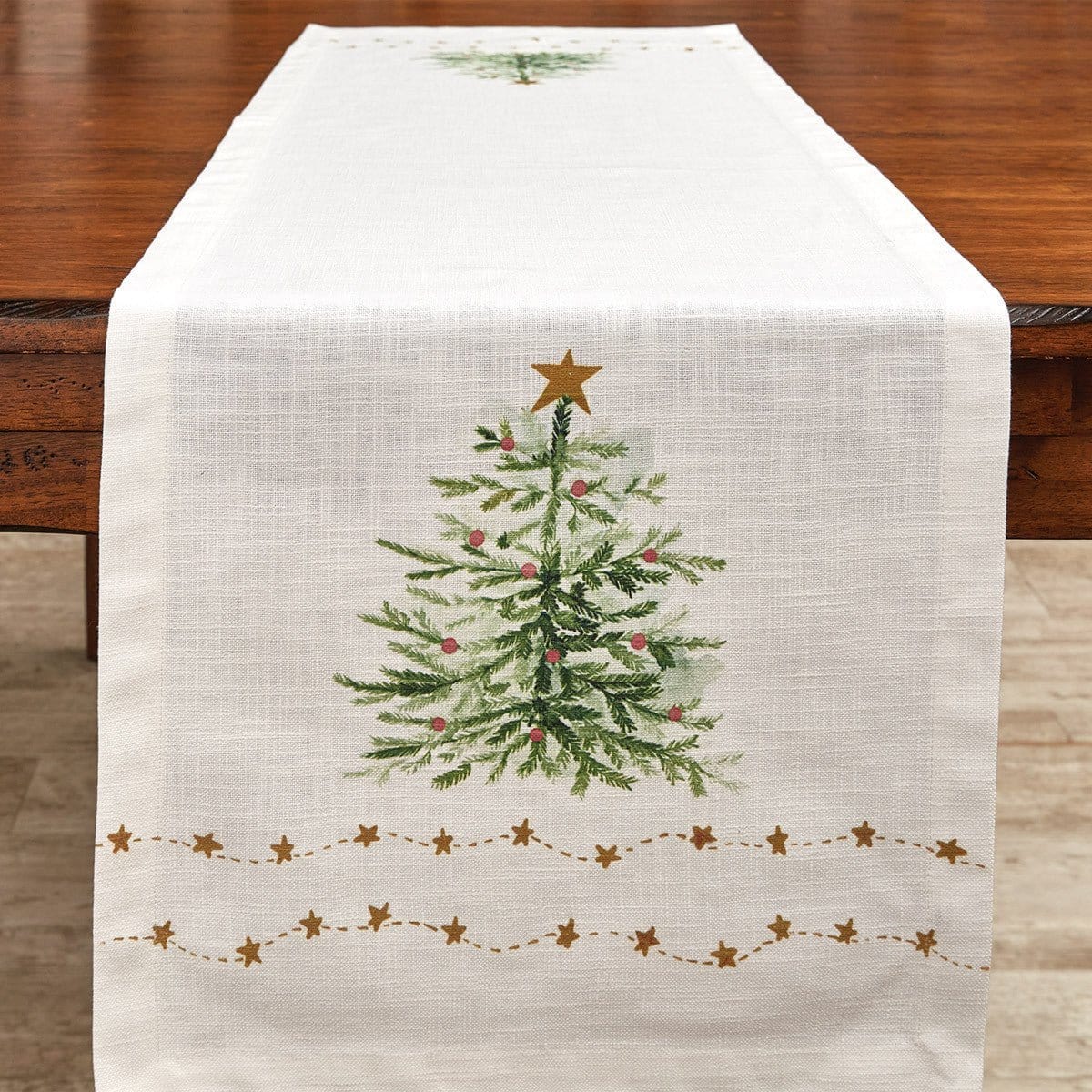 Rustic Christmas Table Runner 54'' Long-Park Designs-The Village Merchant