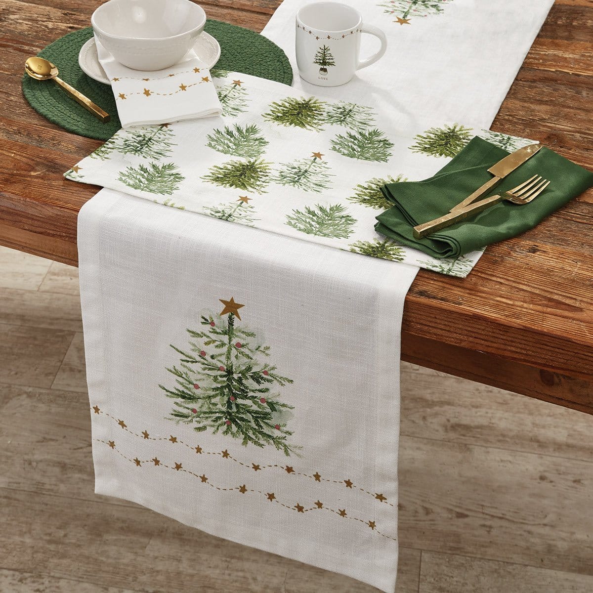 Rustic Christmas Trees Placemat-Park Designs-The Village Merchant