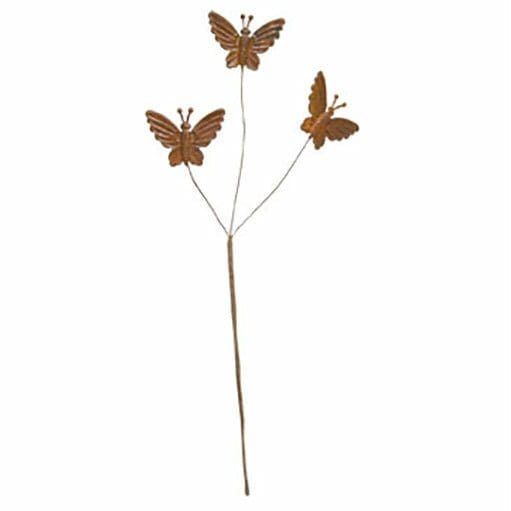 Rusty Metal Butterfly Pick 12&quot; High-Craft Wholesalers-The Village Merchant