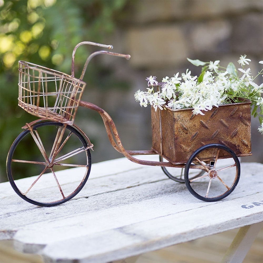 Rusty Metal Delivery Trike Planter-CTW Home-The Village Merchant